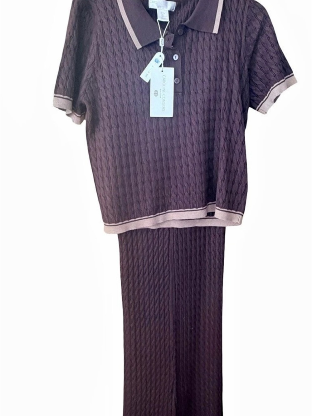 Textured Pajama Set in Purple NWT